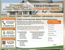 Tablet Screenshot of dynamicinstallsatl.com